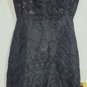 RED Valentino Black Floral Mini Dress